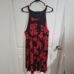 Torrid Halter Neck Rose Dress